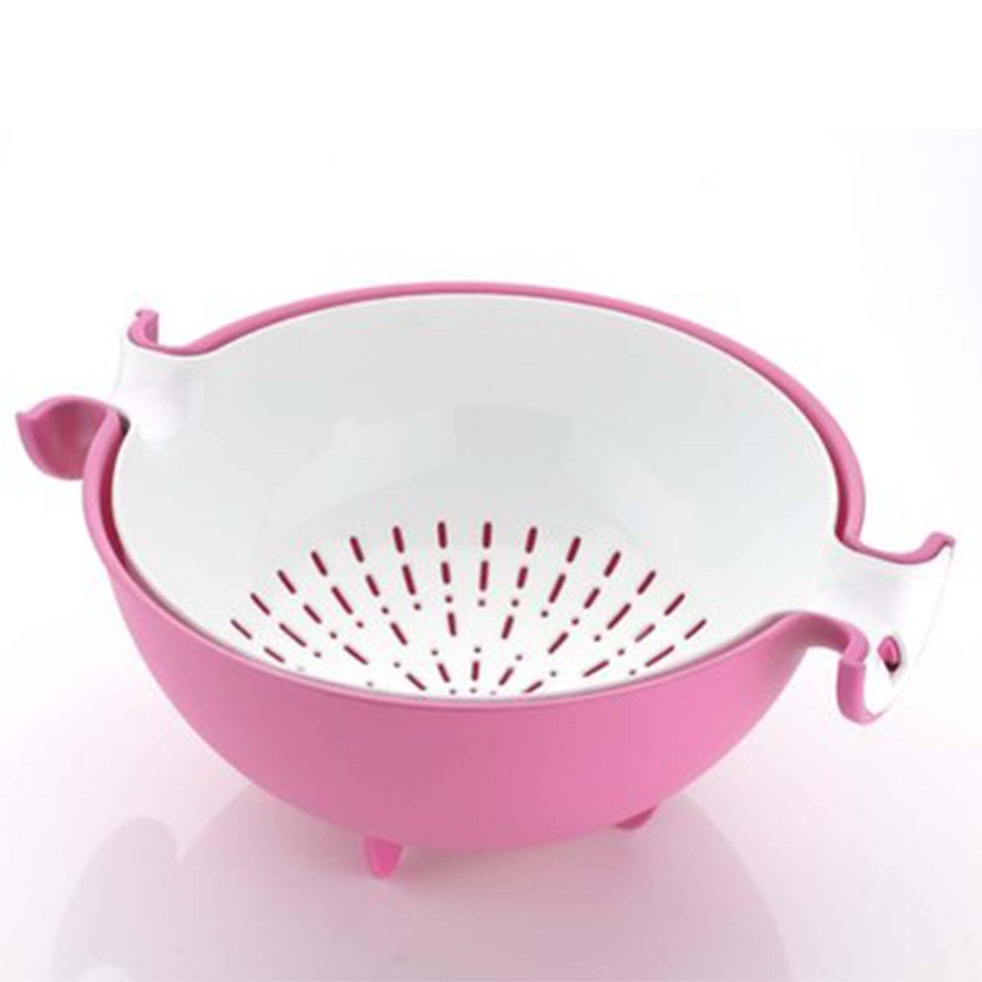 Multi / Assorted Multifunctional Washing Fruits And Vegetables Basket Strainer And Detachable Drain Basket Bowl (0728)