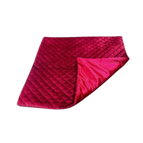 Red Ultrasonic Sofa Cushion Cover - Chenille Fabric, Printed Design | Available In Various Colors For Home & Hotel Use