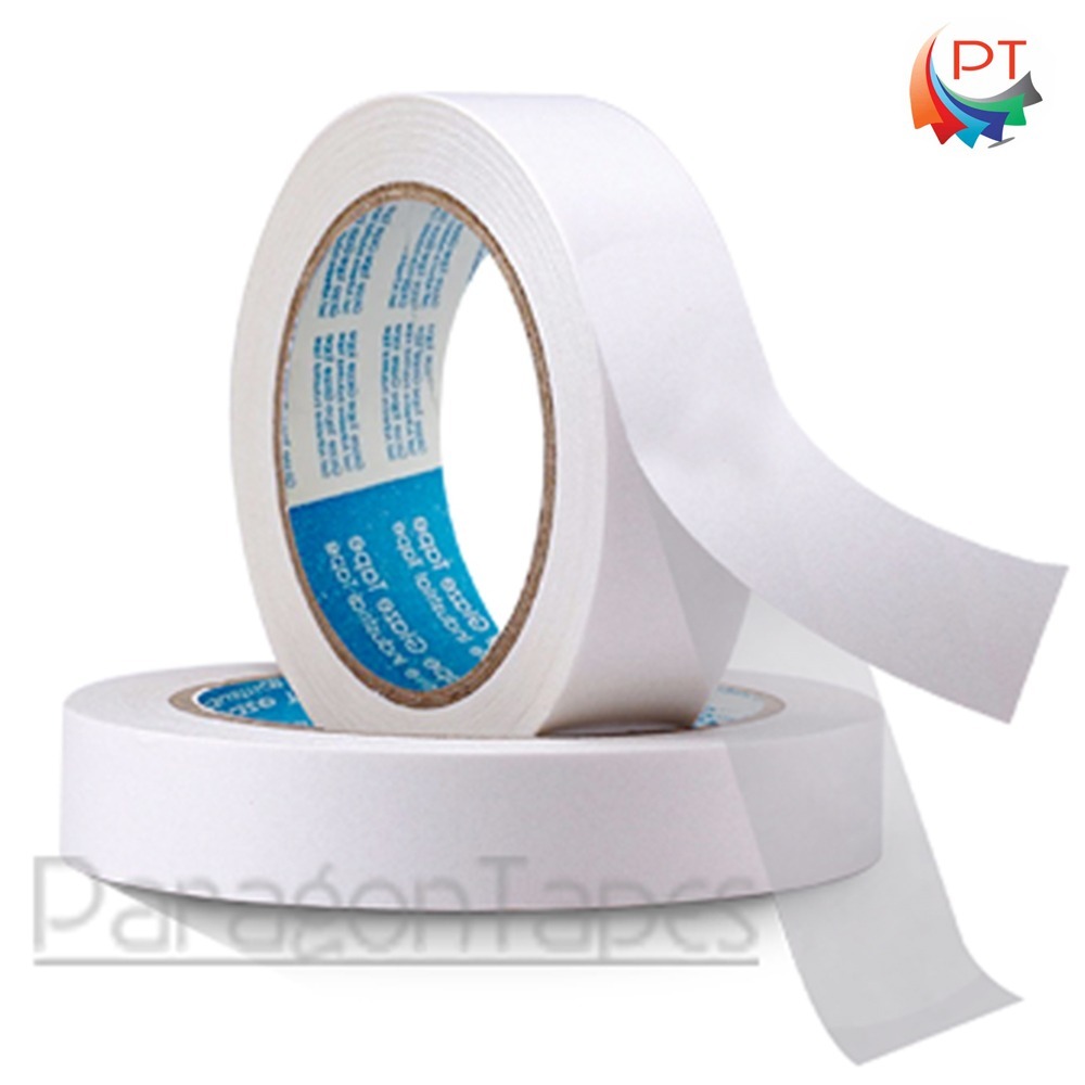 White Double Sided Tissue Tape - Coating Type: Hotmelt