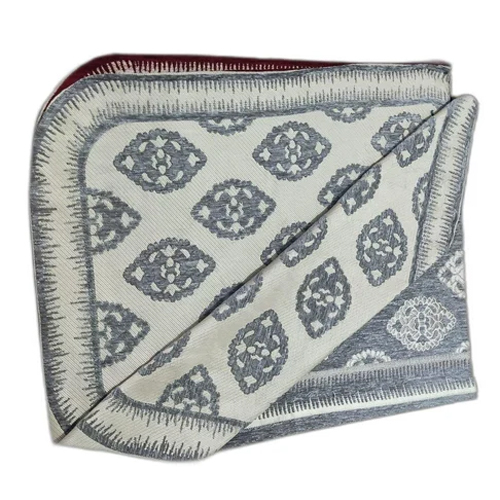 Rectangular Grey Chenille Sofa Cover - 100% Polyester, Customized Size | Foam Filling, Printed Pattern, Plain Style