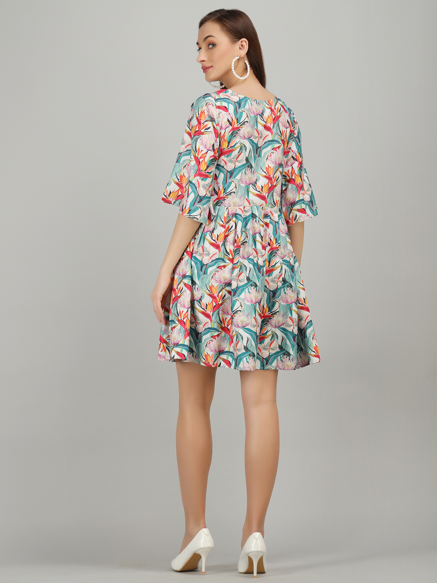 Malti Colour Tunic T3 - Printed 3/4 Sleeve, Customized Sizes (S-xxxl) | Washable, Ideal For Summer And Rainy Seasons