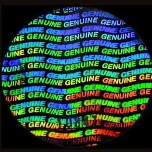 विभिन्न उपलब्ध 3D होलोग्राम लेबल