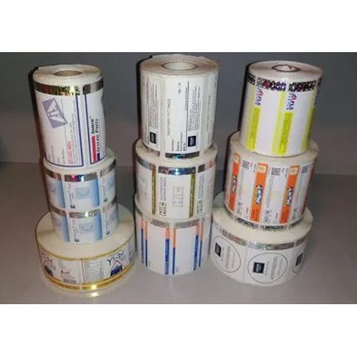 सफेद कस्टम मुद्रित लेबल