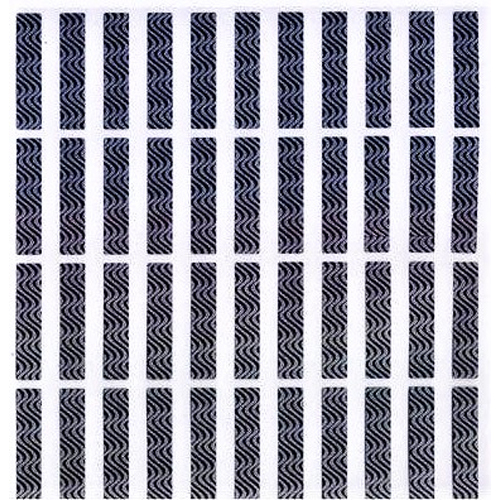 पीवीसी ब्लैक एंड ग्रे स्क्रैच लेबल