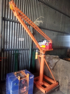Orange Construction Mini Lift