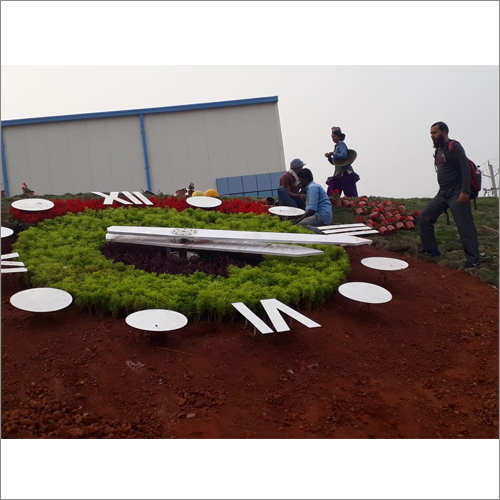 Green Gps Garden Floral Clocks