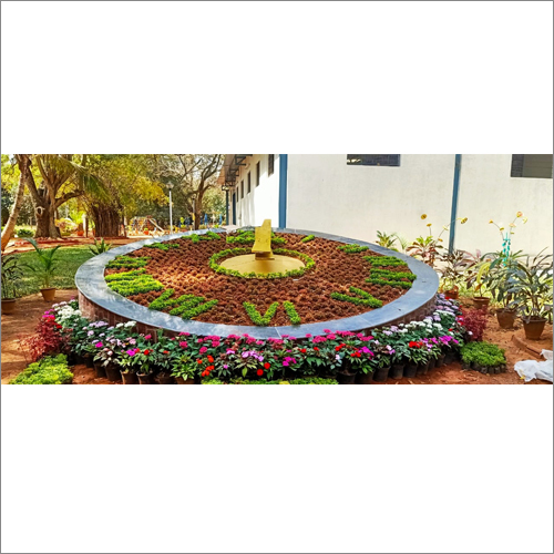 Green Gps Garden Floral Clocks