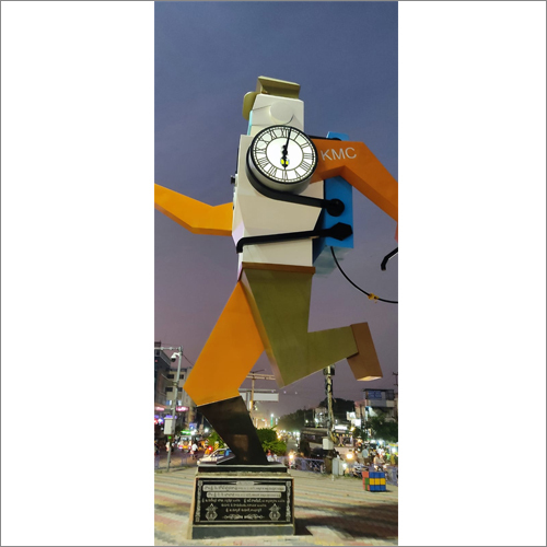 Black N White Gps Outdoor Tower Clocks
