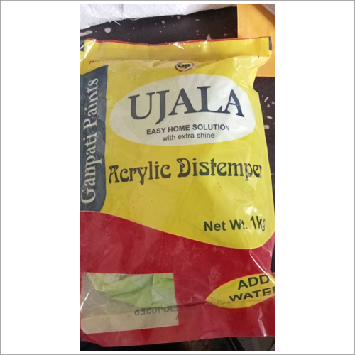 Ujala Acrylic Distemper - High-Quality Acrylic, 95% Purity, Bright Yellow Color - Fast Drying, Long-Lasting High Gloss Finish for Industrial Use