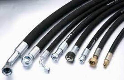 Hydraulic Hoses - Nylon Material,  Industrial Usage, Black Color | Durable and Flexible Design for Robust Industrial Applications