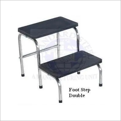 Hospital Foot Step Stool Double - Design: Cross