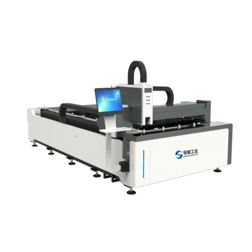 Fiber Laser Cutting Machine - Metal Material, 38 Cutting Speed, White & Gray Color | Lower Energy Consumption, High Efficiency, ECO Friendly, Semi Automatic, Low Noise