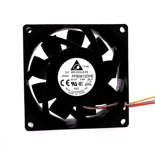 डेल्टा Pfb0812dhe 3.30a ब्रशलेस एयर कूलिंग फैन ब्लेड सामग्री: धातु