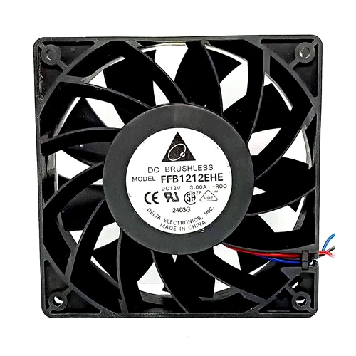 डेल्टा Ffb1212ehe 12v डीसी वायर्स कूलिंग फैन ब्लेड सामग्री: धातु
