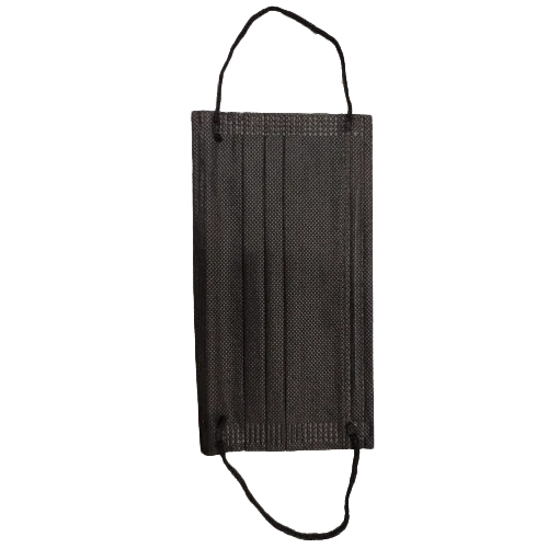 3 Ply Face Mask - Non Woven Material, Various Sizes, Matte Black | Suitable For All Ages, External Use, Effective Meltblown Filter