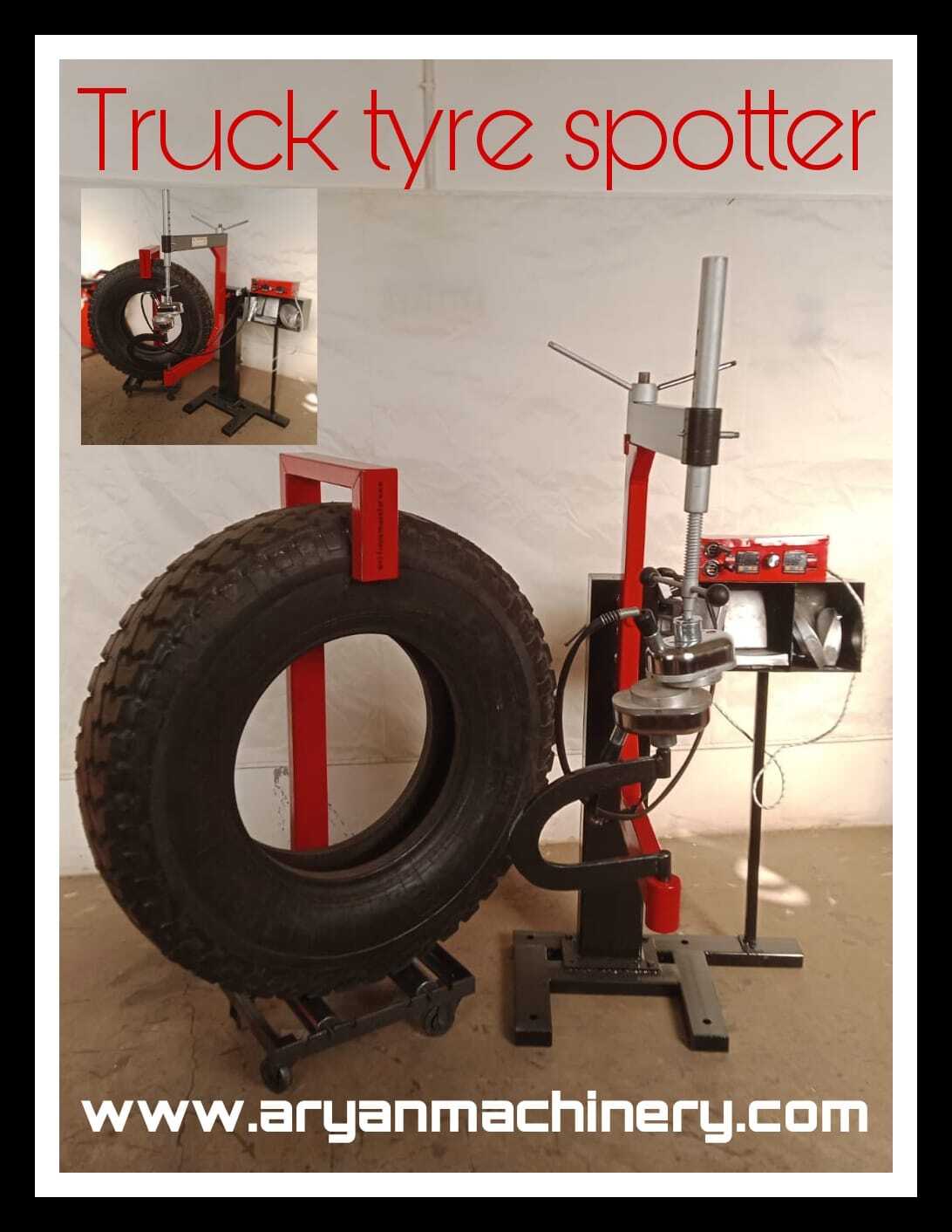 Tyre Spotter - Steel Alloy, 32 Kilograms | Semi-automatic, Red, Repair Function, 125â°c Temperature, Warranty Included