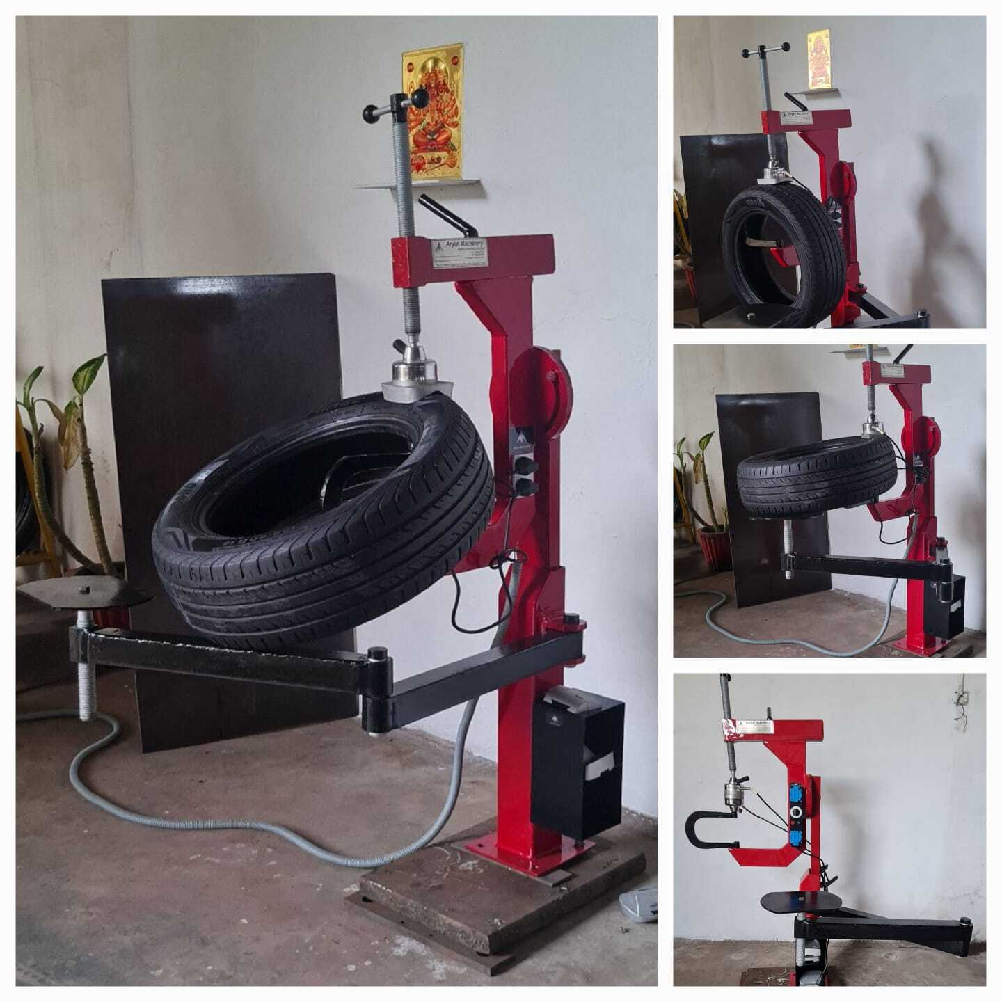Tyre Spotter - Steel Alloy, 32 Kilograms | Semi-automatic, Red, Repair Function, 125â°c Temperature, Warranty Included