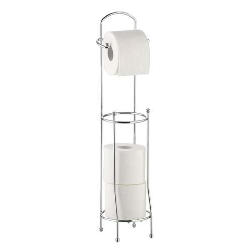 Tissue Roll Stand 63cm - Stainless Steel, 14x14x63 Cm, Silver | High-quality Stand For Toilet & Home Use, Durable Design
