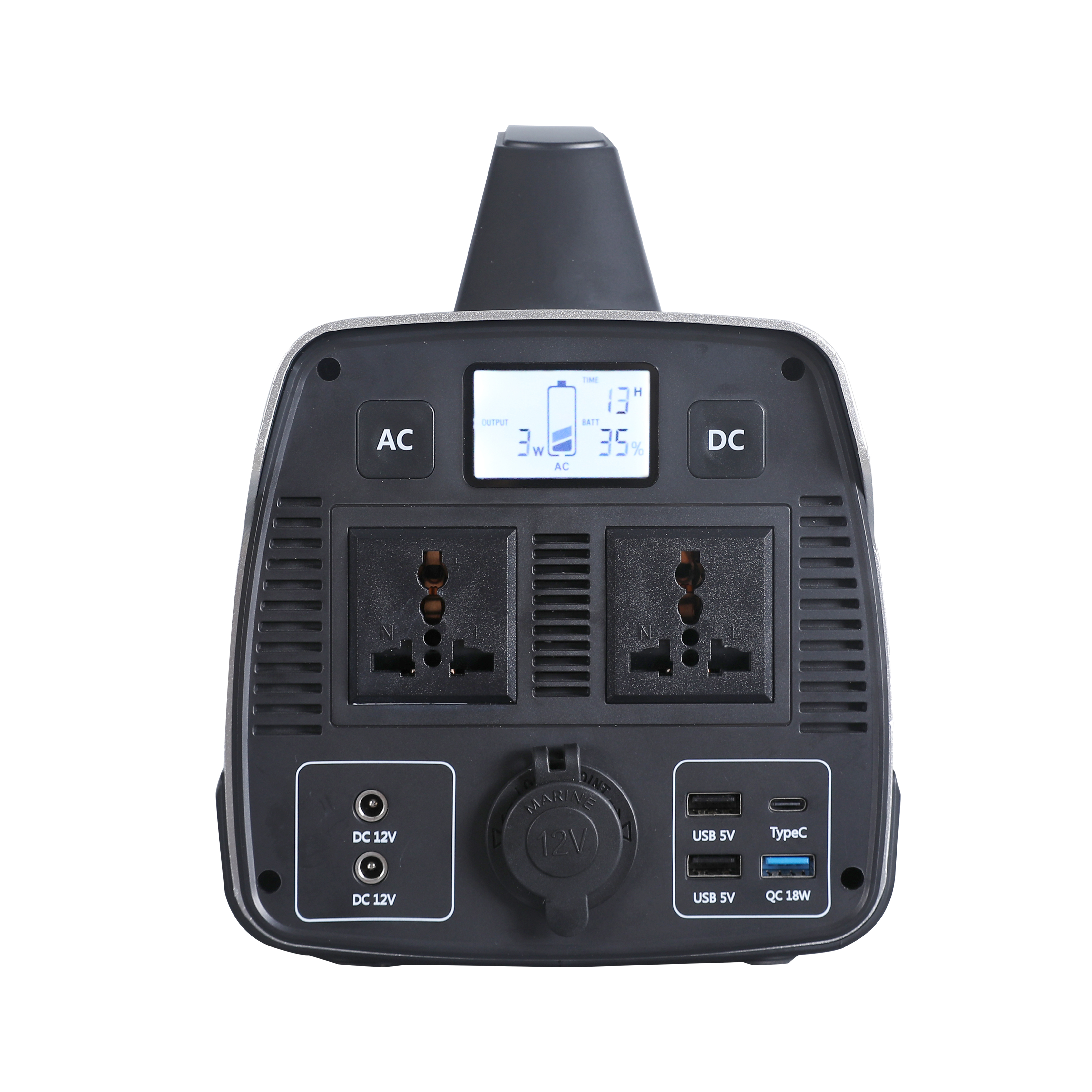 Silver & Black Sarrvad Portable Solar Power Generator St-500