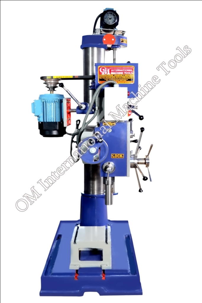 Single Column Radial Drilling Machine - Semi Automatic , 1 Year Warranty , Electric Power Source , Blue Color , Ideal For All Industrial Uses