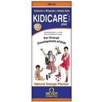 किडीकेयर प्लस ऑरेंज सिरप 200 मिलीलीटर सामान्य दवाएं