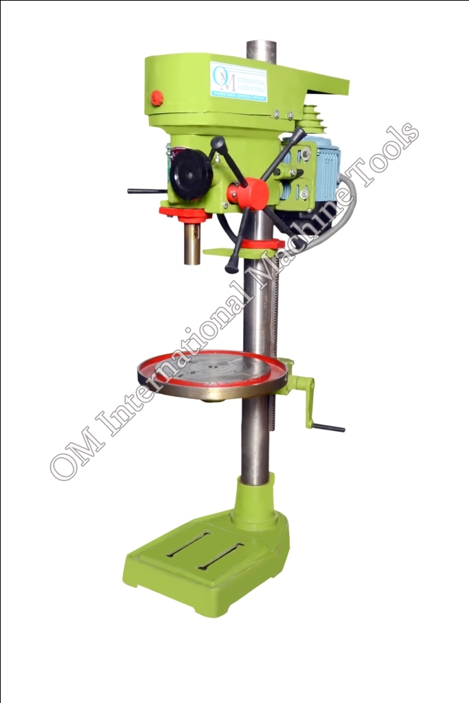 Om Brand - 80 Kg Green Semi Automatic Bench Drilling Machine | 1 Year Warranty All Industrial Use
