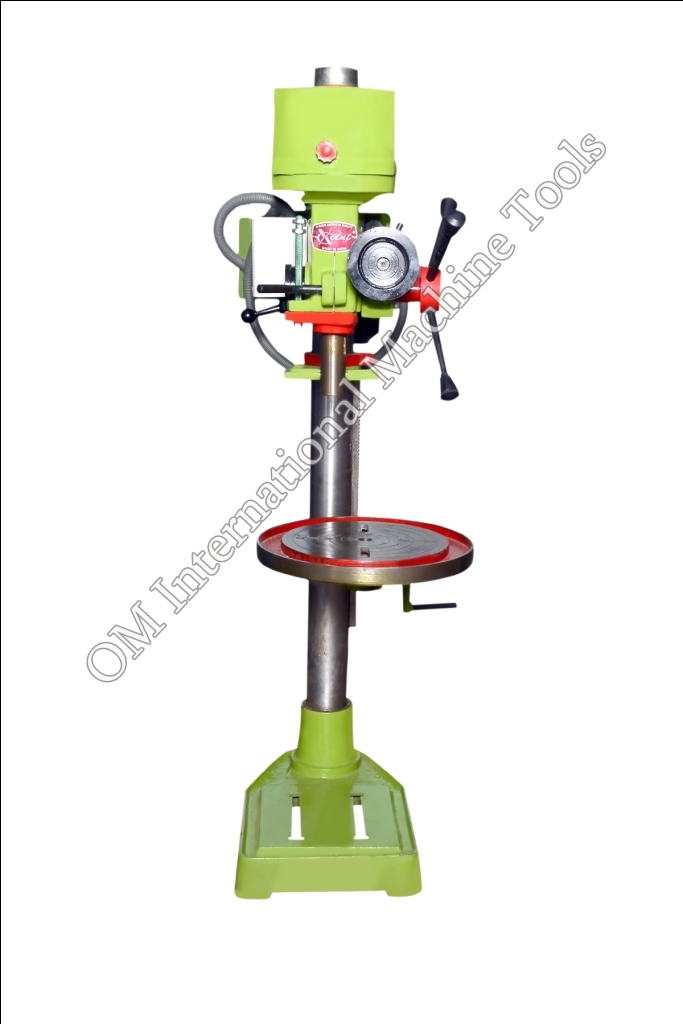 Om Brand - 80 Kg Green Semi Automatic Bench Drilling Machine | 1 Year Warranty All Industrial Use