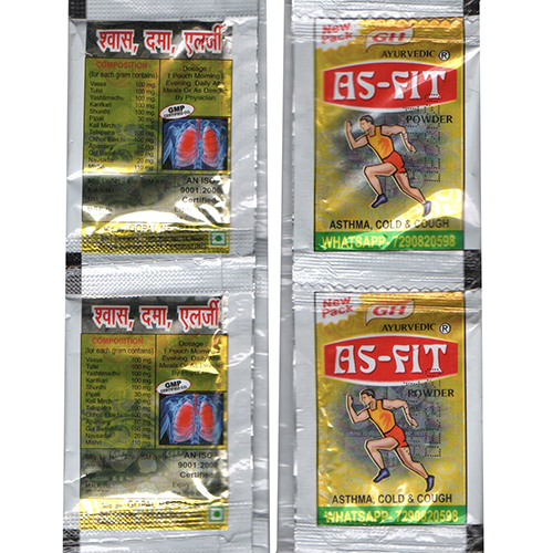 As Fit पाउडर ग्रेड: प्रथम श्रेणी