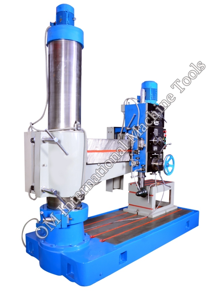 Double Column All Geared Radial Drill Machine - 7000 Kg, Blue | Automatic Operation, Multi-speed Capability, Fast Repositioning, Minimal Maintenance, 1 Year Warranty