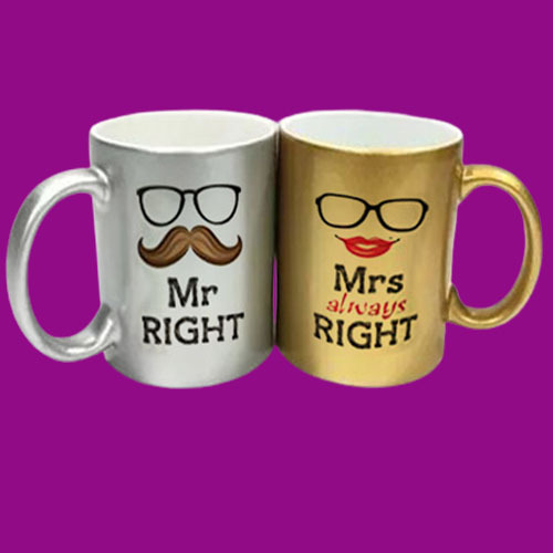 Golden Silver Sublimation Glitter Mug