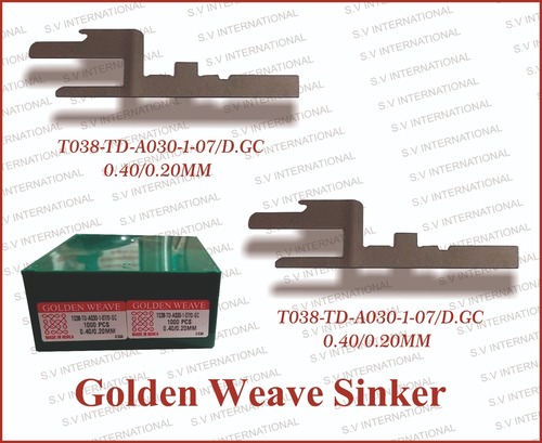 T038-td-a030-1-07/d-gc 0.40/0.20 मिमी - डबल टेरी मशीन बाहरी पाइल सिंकर्स