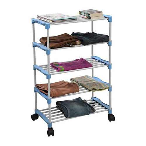 Stainless Steel Five Shelves Cloth Rack at 600.00 INR in Delhi | Shri ...