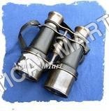 4.5" Brass Antique Binocular - Polished Brass, Compact Size | Clear Magnification, Decorative, Durable Design