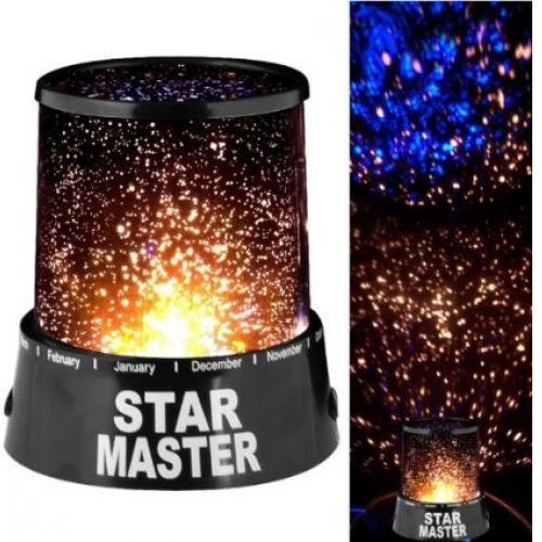Usb वायर के साथ स्टार मास्टर प्रोजेक्टर किसी भी कमरे को Sta आकार में बदलें: 5.3 इंच