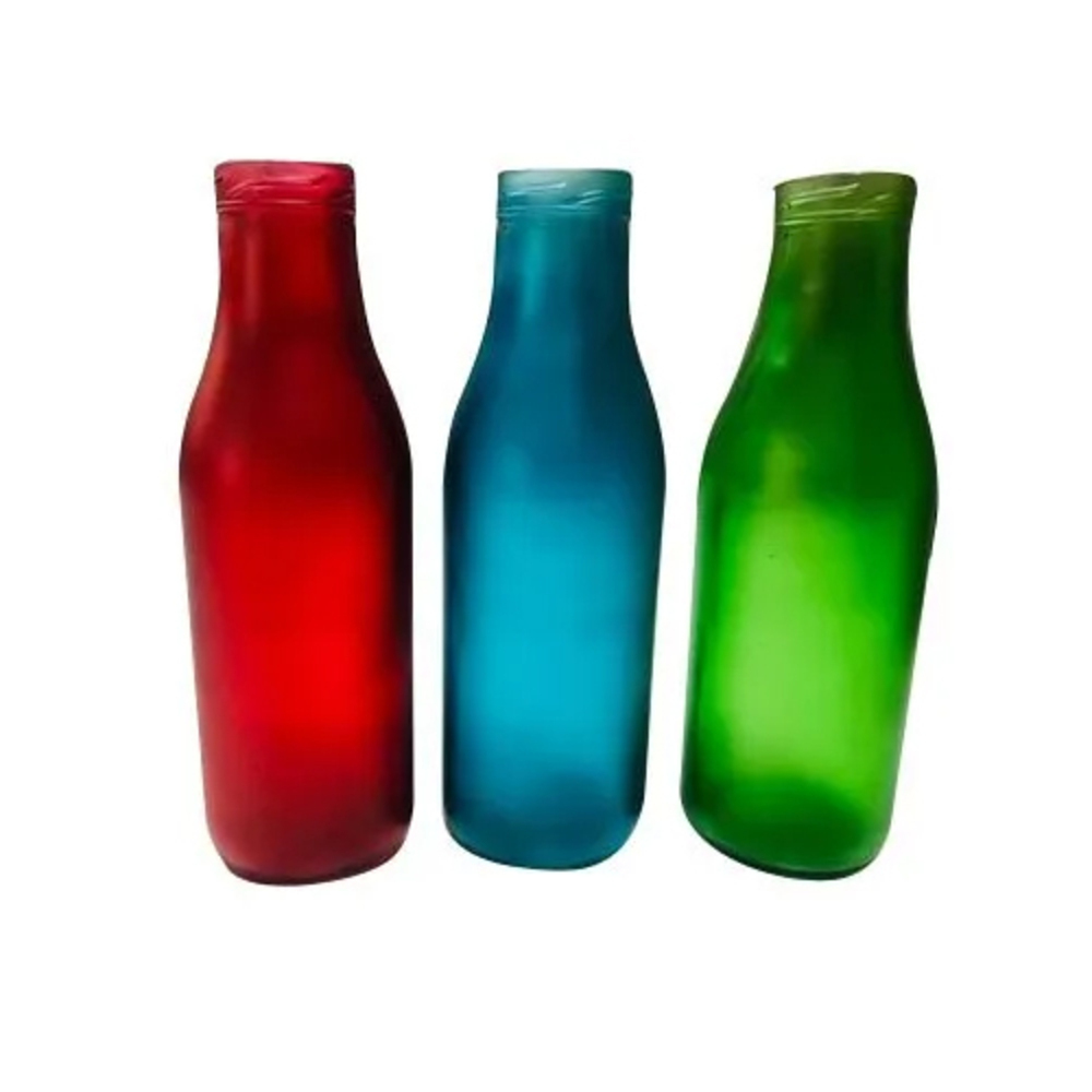 500ml Milk Glass Bottle - High-Quality Glass, 500ml Capacity, Wide Mouth Design | Eco-Friendly, Reusable, Ideal for Beverage Storage