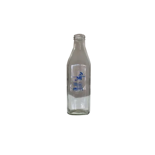 Transparent Milk Bottle - Clear Glass & Plastic, Wide Opening Design For Easy Pouring & Cleaning | Versatile Sizes & Eco-friendly Reusable Option
