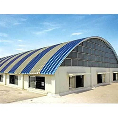 Trusless Industrial Shed - Stainless Steel, Variable Dimensions | Arched Roof, Tilt Panel Wall Cladding, Concrete Floor for Heavy Machinery Housing
