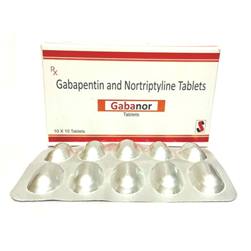 गैबापेंटिन और नॉर्ट्रिप्टिलाइन टैबलेट सामान्य दवाएं