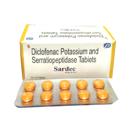डिक्लोफेनाक पोटेशियम और सेराटियोपेप्टिडेज़ टैबलेट विशिष्ट दवा