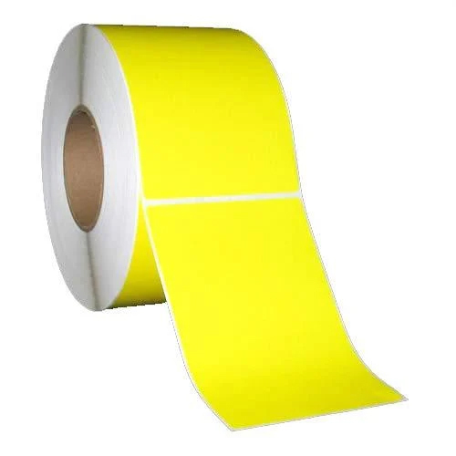 Yellow Barcode Labels - Application: Industrial