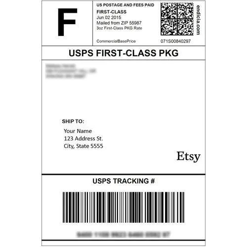 Amazon Shipping Labels - Attributes: Water Proof