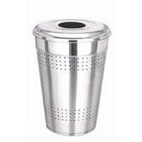 सिल्वर मोफना स्टेनलेस स्टील एयरपोर्ट डस्टबिन