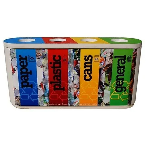 अलग-अलग उपलब्ध मोफना एफआरपी 4 इन 1 वेस्ट डस्टबिन