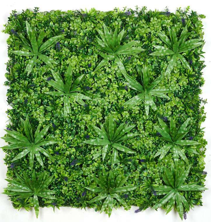 Artificial Vertical Garden - 20 Inch X 20 Inch | Plastic Material, Acid Resistant, Uv Resistant, Easy To Clean, Eco-friendly, Lightweight
