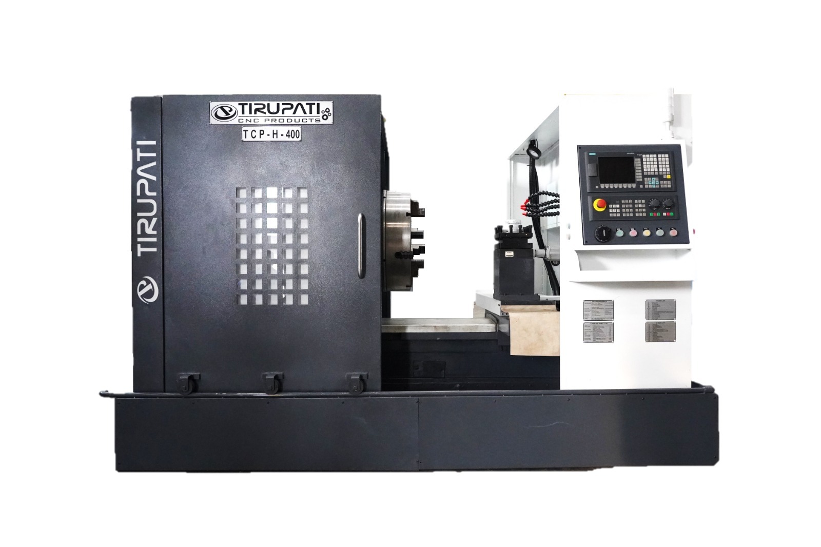 Cnc Lathe Machine Tcp-h-400l-750mm - Color: White