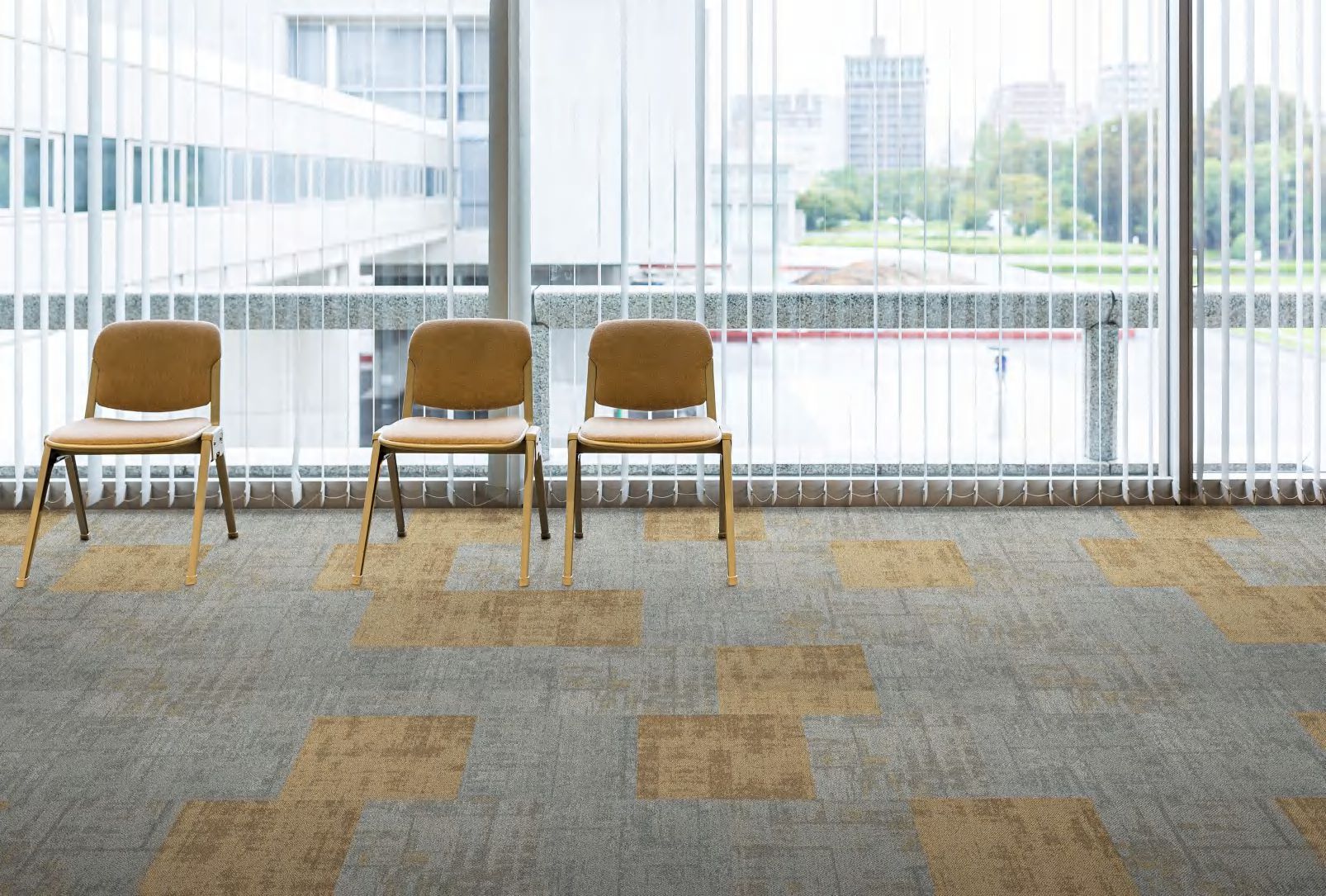 Environment Friendly Carpet Tiles - Nylon Carpet Tile, 50 Cm X 50 Cm, Mixed Color Palette, Textured & Gloss Finish, Eco Air Backing, Voxflor Certified