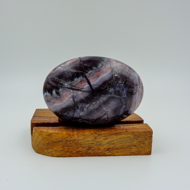 Multi Amethyst Lace Agate Palmstone For Home Decoration