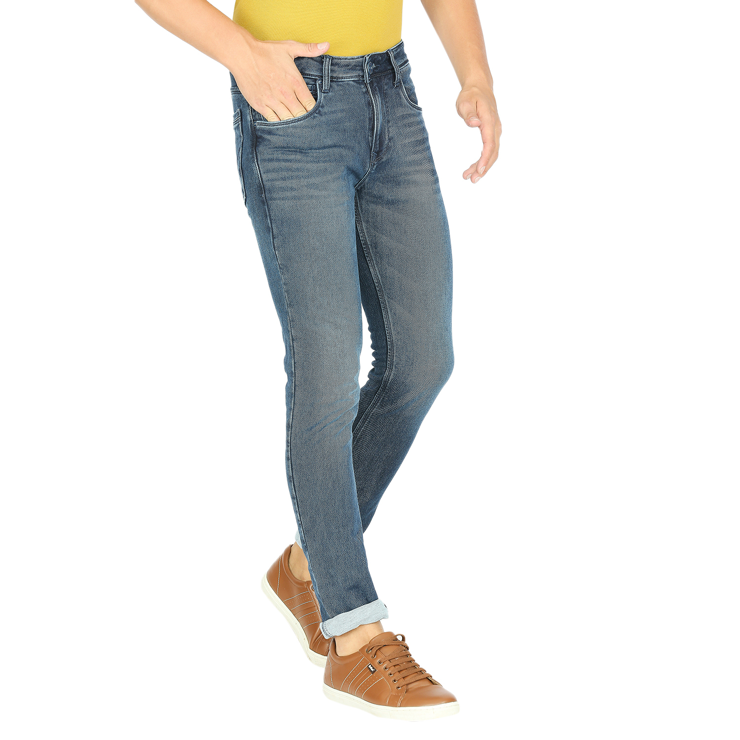 Lawman Men's Slim Fit Denim Jeans - All Sizes, Washable, Plain Dyed, Blue Color For All Seasons