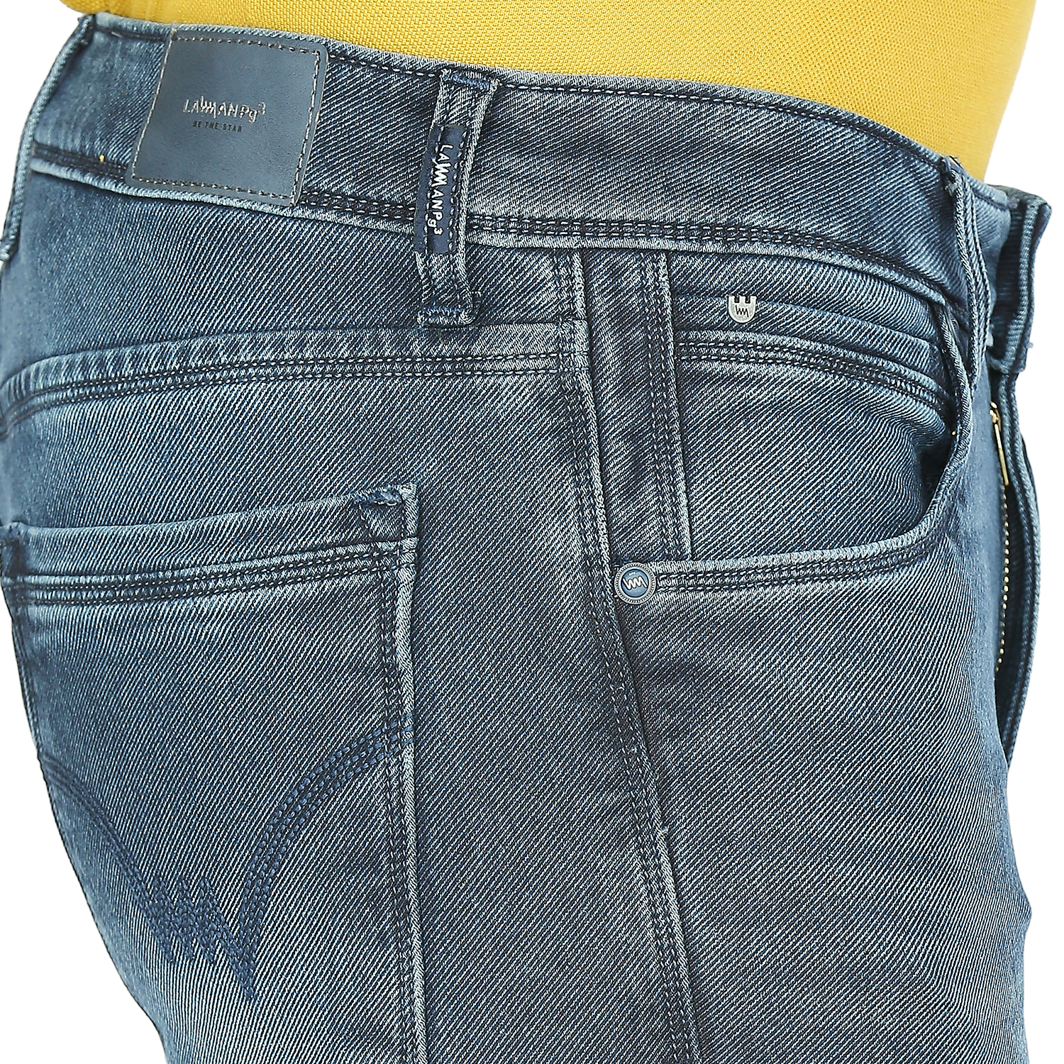 Lawman Men's Slim Fit Denim Jeans - All Sizes, Washable, Plain Dyed, Blue Color For All Seasons