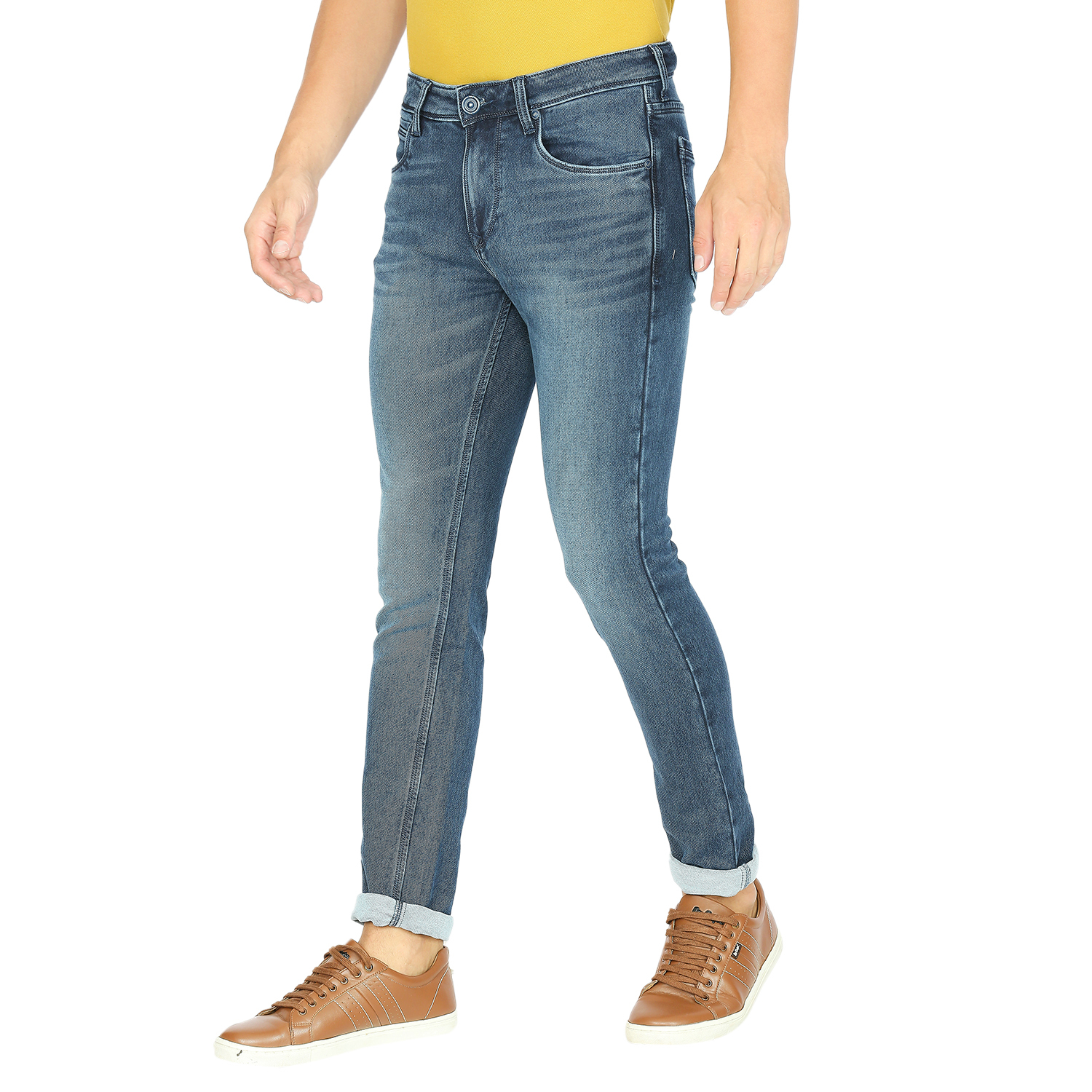 Lawman Men's Slim Fit Denim Jeans - All Sizes, Washable, Plain Dyed, Blue Color For All Seasons